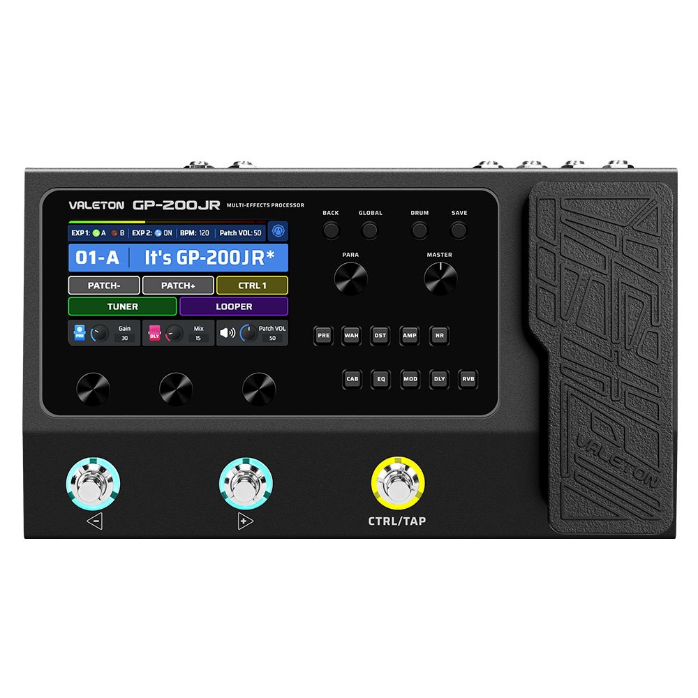 Valeton Multi Effects โปรเซสเซอร์เหยียบกีตาร์ Bass Amp การสร้างแบบจําลอง IR ตู้จําลอง Multi-Effects 