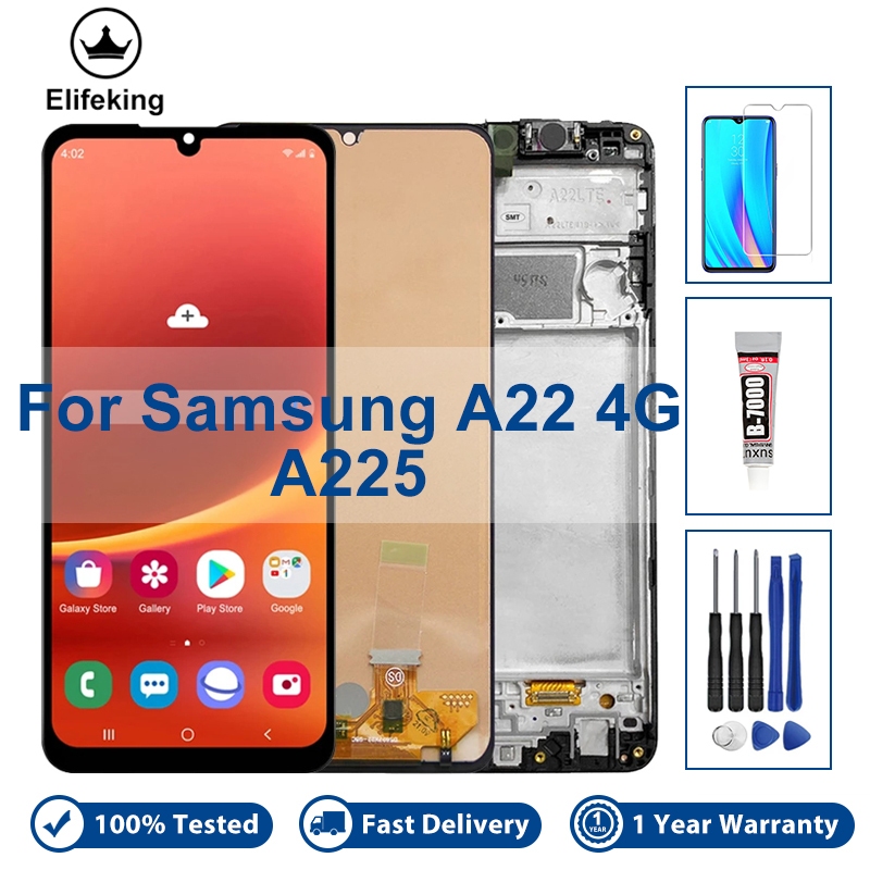 สําหรับ Samsung Galaxy A22 4G A225 จอแสดงผล LCD SM-A225F SM-A225M/DS Touch Screen Digitizer Assembly