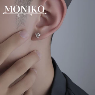 MONIKO ต่างหูแถลงการณ์ ต่างหูเพชรสตั๊ด เจาะหู ต่างหูหรูหรา