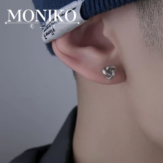 MONIKO ต่างหูแถลงการณ์ ต่างหูเพชรสตั๊ด เจาะหู ต่างหูหรูหรา