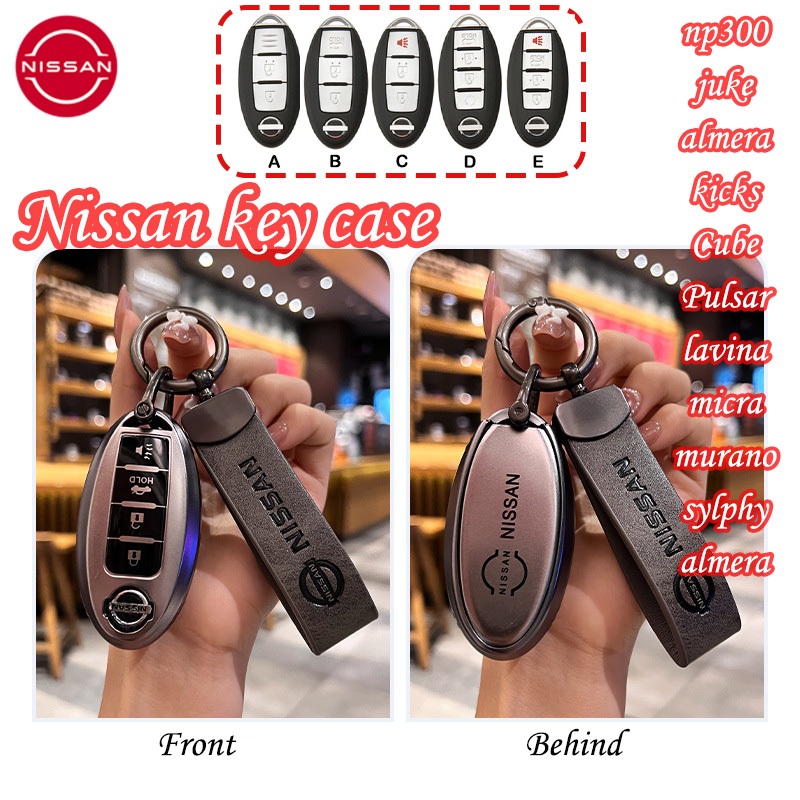 เคสกุญแจ Nissan รถ 2/3/4ปุ ่ มสําหรับ Nissan np300/juke/almera/March พวงกุญแจ
