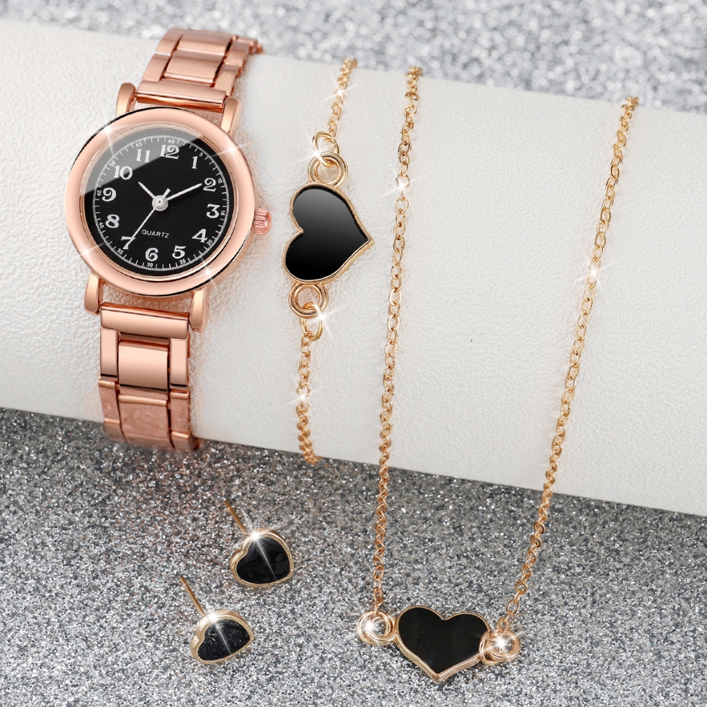 นาฬิกาข้อมือควอตซ์ สายสแตนเลส ขนาดเล็ก แฟชั่นสําหรับผู้หญิง - รูปที่ 5