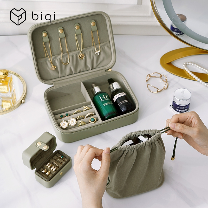 Casegrace jewellery กล่อง Organizer กล่องเครื่องประดับกระเป๋าเดินทางสําหรับต่างหูสร้อยคอแหวน jewelle