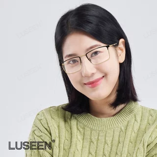 LUSEEN แว่นตา ป้องกันแสงสีฟ้า แว่นตาโฟโตโครมิก ป้องกันรังสียูวี สําหรับผู้หญิง และผู้ชาย แว่นตาแฟชั่น AG2251