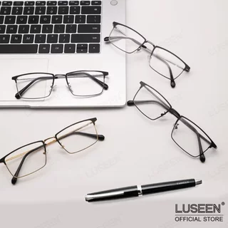 LUSEEN แว่นตา ป้องกันแสงสีฟ้า แว่นตาโฟโตโครมิก ป้องกันรังสียูวี สําหรับผู้หญิง และผู้ชาย แว่นตาแฟชั่น AG2251