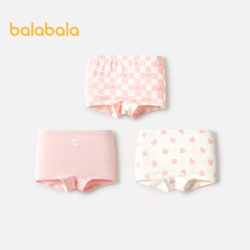 Balabala Girls กางเกงชั้นในผ้าฝ้าย เป็นมิตรกับผิว