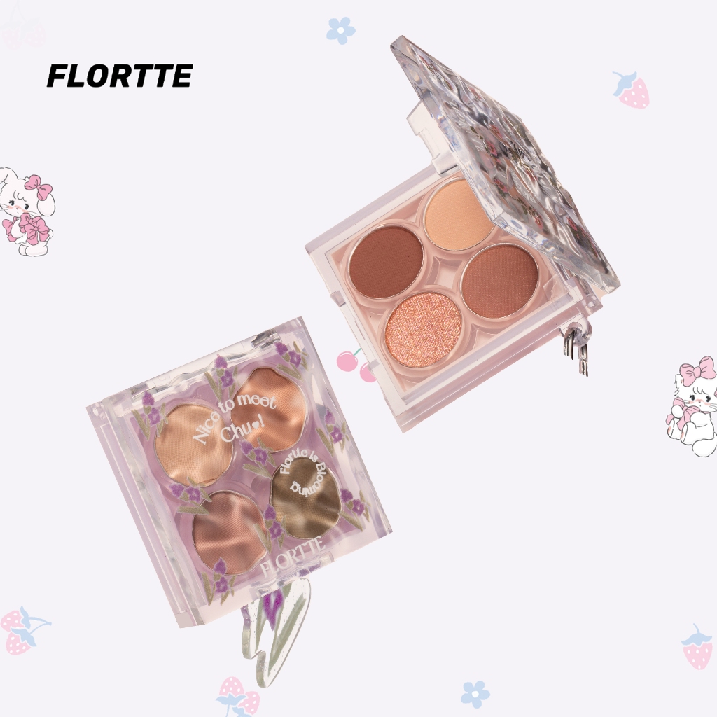 Flortte Nice To Meet Chu อายแชโดว ์ 4 สี