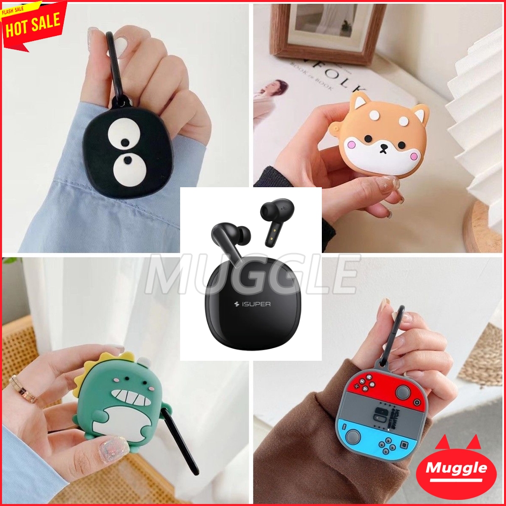 🔥 เคส iSuper Evo Buds 2 เคส Isuper Evo Buds 2 เคส iSUPER Evo Buds2 ซิลิโคน เคสหูฟัง พร้อมตะขอเกี่ยว