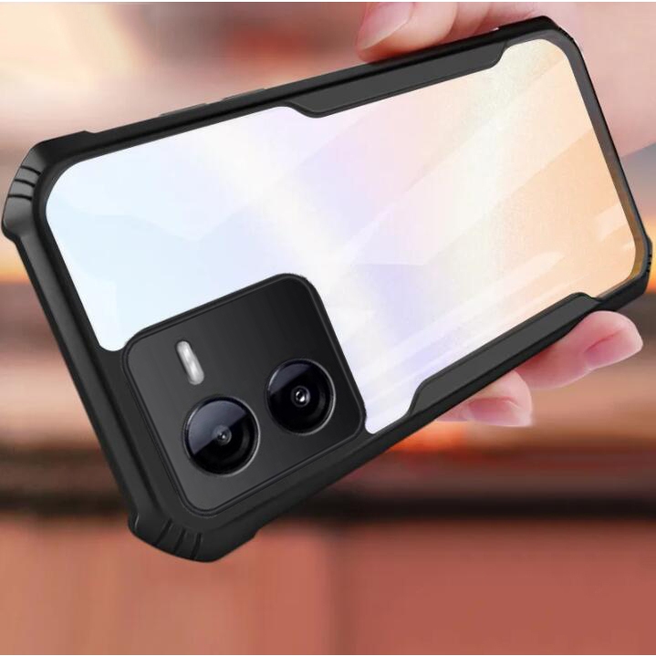 Iqoo Z8 5G iQOOZ8 Z 8 อะคริลิคกลับปลอกใส PC TPU Soft Case กันกระแทกกันชนขอบถุงลมนิรภัย Anti Drop กล้องป้องกันฝาหลัง
