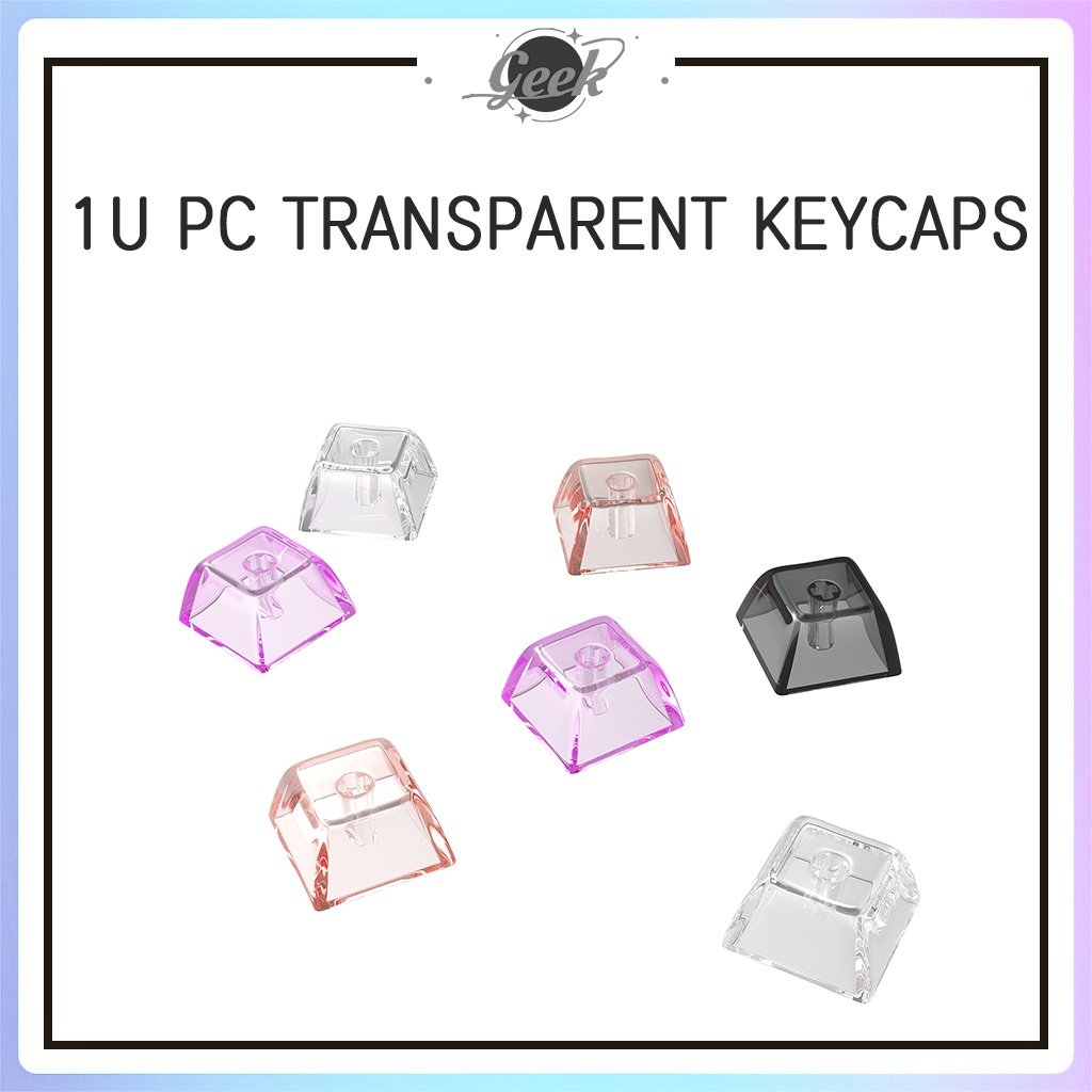 ความโปร ่ งใสสูง Keycaps PC XDA โปรไฟล ์ Keycap Custom Keycaps 1U