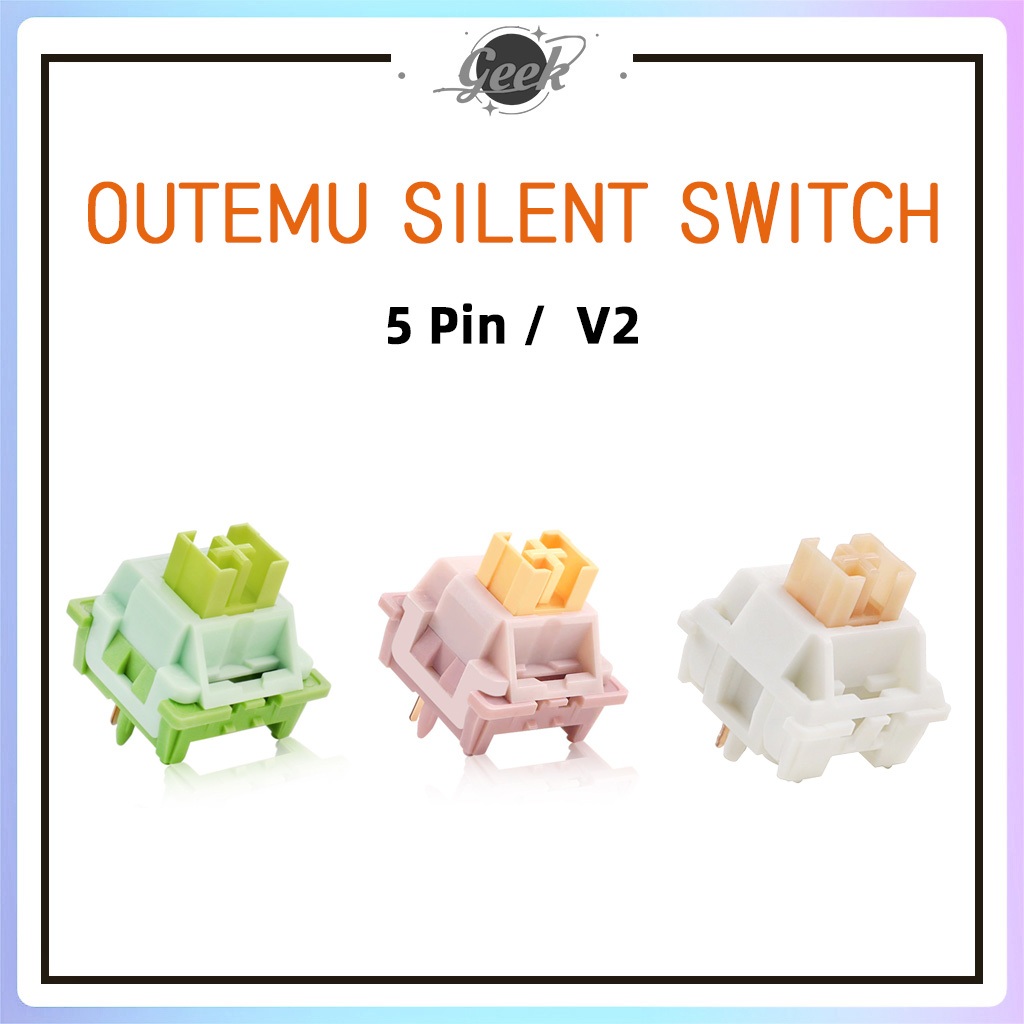 Outemu สวิตช ์ เงียบ V2 5 PIN สวิตช ์ เชิงกลสําหรับคีย ์ บอร ์ ดเกมเชิงกลสวิตช ์ เชิงเส ้ น