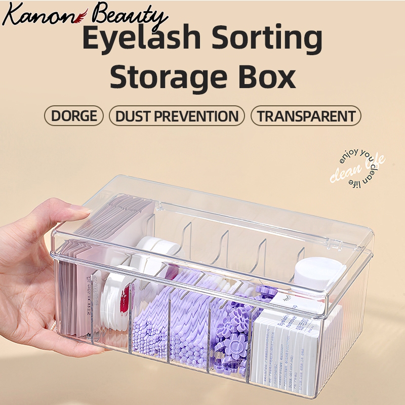 อะคริลิค Organizer ผ้าฝ้ายโปร่งใส Swab เครื่องมือแต่งหน้า Sort กล่องเก็บพร้อมฝาปิด/ Home แบบพกพาเครื่องสําอางค์