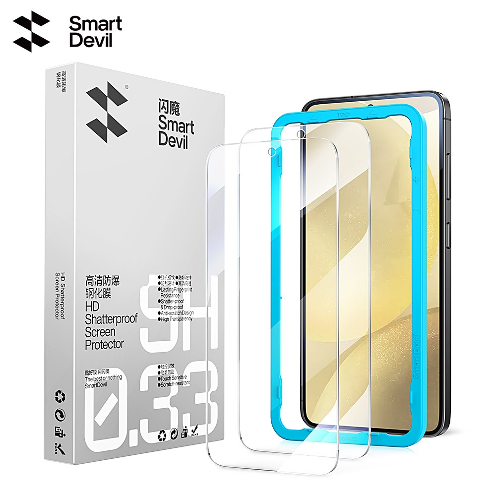 SmartDevil กระจกนิรภัยสําหรับ Samsung S26Ultra/S26 +/S26/S25Ultra/S25/S24ultra/S23 +/S22 Anti-Peep ฟิล์ม Full Wrap เต็มหน้าจอ Ultra Clear ระเบิด