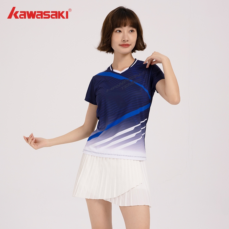 Kawasaki 2024 ใหม ่ แบดมินตันกีฬาเสื ้ อยืดK1C02-B1971 &K1C02-B2971ผู ้ หญิงเหงื ่ อWickingแห ้ งเร ็ วBreathableชุดกีฬาลําลอง