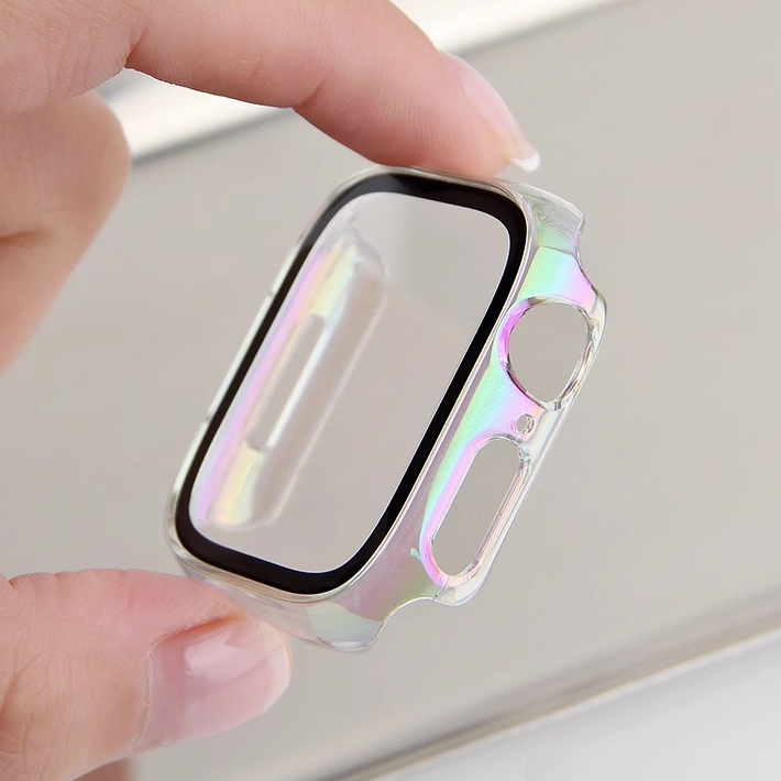 สีสัน Bling Shiny Protector สําหรับ Compatible For i Watch Case Series 9 8 7 6 5 4 3 2 1,SE,SE,SE2, Ultra ขนาด 49 มม.41 มม.45 มม.38 มม.40 มม.42 มม.44 มม.สมาร ์ ท iWatch กรณีสมาร ์ ทนาฬิกาสมาร เคส i watch case