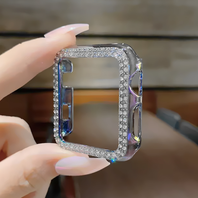 สีสัน Bling Shiny Protector สําหรับ i Watch Case Series 11 10 9 8 7 6 5 4 3 2 1,SE,SE,SE2, Ultra ขนาด 49 มม.41 มม.45 มม.38 มม.40 มม.42 มม.44 มม.สมาร ์ ท เคส i watch case