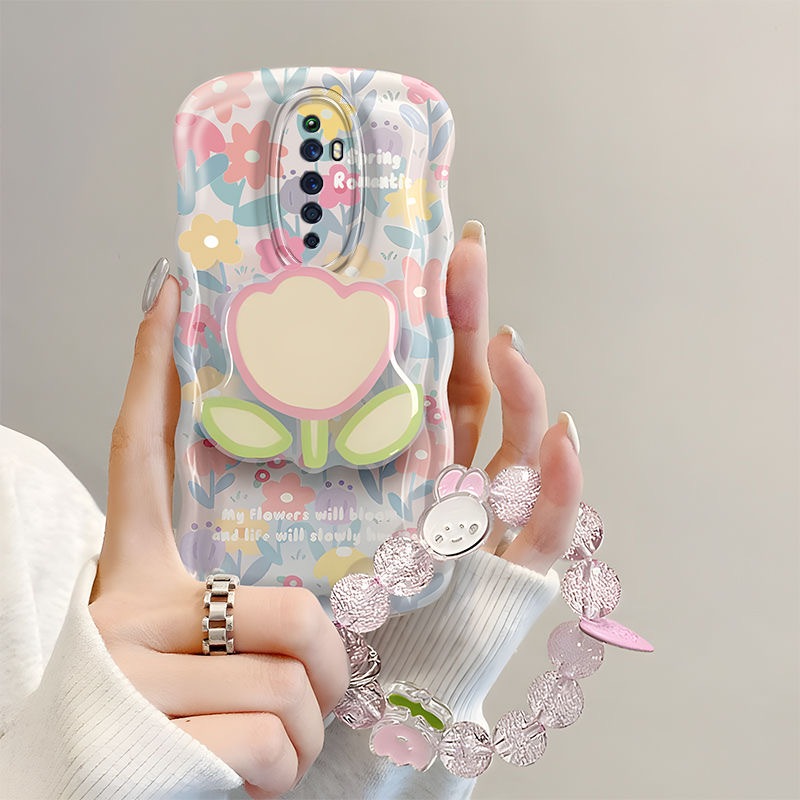 เคสโทรศัพท์ดอกไม้ที่สวยงาม OPPO Reno2F 2Z สาวปลอกนุ่ม OPPO Reno2 Reno3 Reno5 Reno5pro Reno6 ซิลิโคนเคสโทรศัพท์ OPPO A5 2020 A9 2020