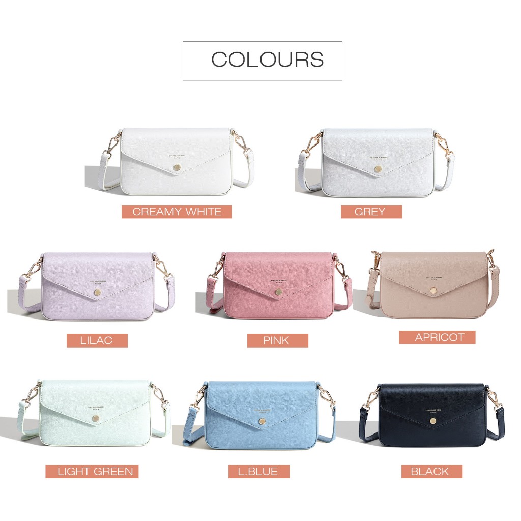 David Jones Paris กระเป๋าสะพายข้าง เก็บสะสม ใหม่ สําหรับผู้หญิง