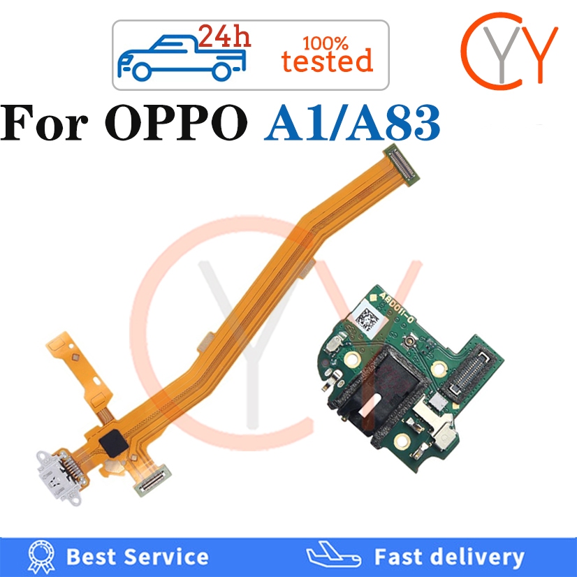 ชาร์จ Flex + mic สําหรับ OPPO A83 A83T A83M A1 2018 ชาร์จริบบิ้น Flex USB mic Board ไมค์ Handphone แจ็คไมโครโฟนพอร์ตชาร์จ