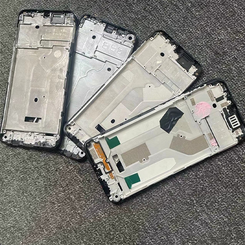 สําหรับ Tecno Spark 7 7P 7T Pro KF6 KF7j KF8 KF6p กรอบโลหะกรอบกลาง LCD Bezel แผ ่ นแผงแชสซีโทรศัพท ์