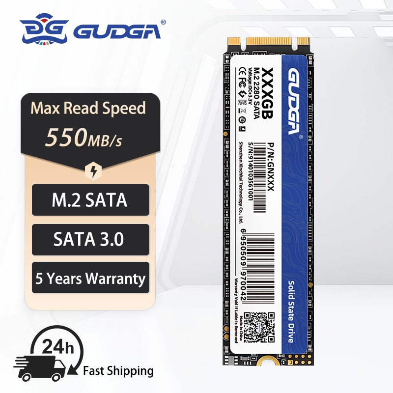 GUDGA M.2 NGFF SATA3 SSD M2 SATA SSD 64GB 128GB 256GB 512GB ฮาร์ดไดรฟ์ภายในดิสก์ Solid State HDD สํา