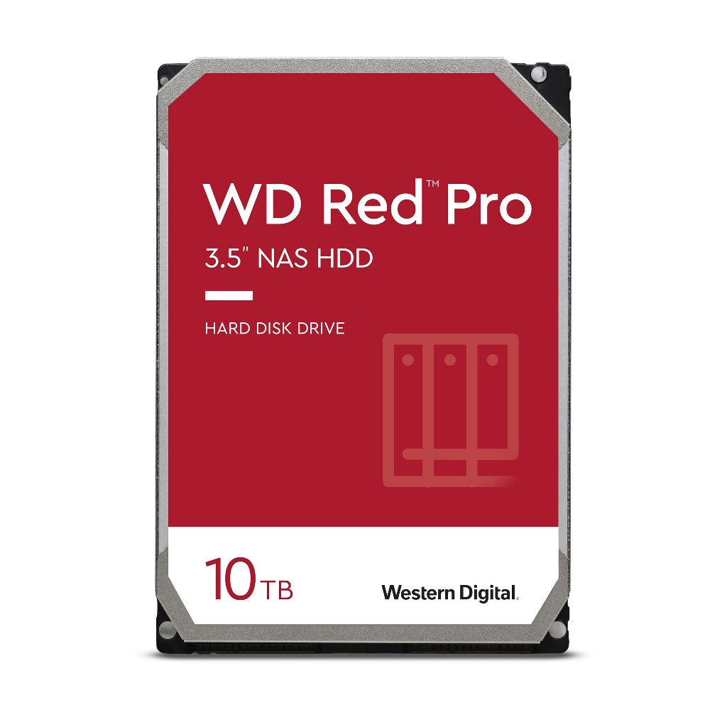 Western Digital 10TB WD Red Pro NAS ฮาร ์ ดไดรฟ ์ ภายใน HDD - 7200 RPM, SATA 6 Gb/s, CMR, 256 MB Cache, 3.5 - WD102KFBX