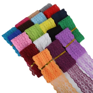 5yard/กระเป๋า 45 มม.ลูกไม้ริบบิ้น Trim ผ้าปักลูกไม้ Trims สําหรับงานแต่งงานตกแต่ง DIY อุปกรณ์เย็บผ้า