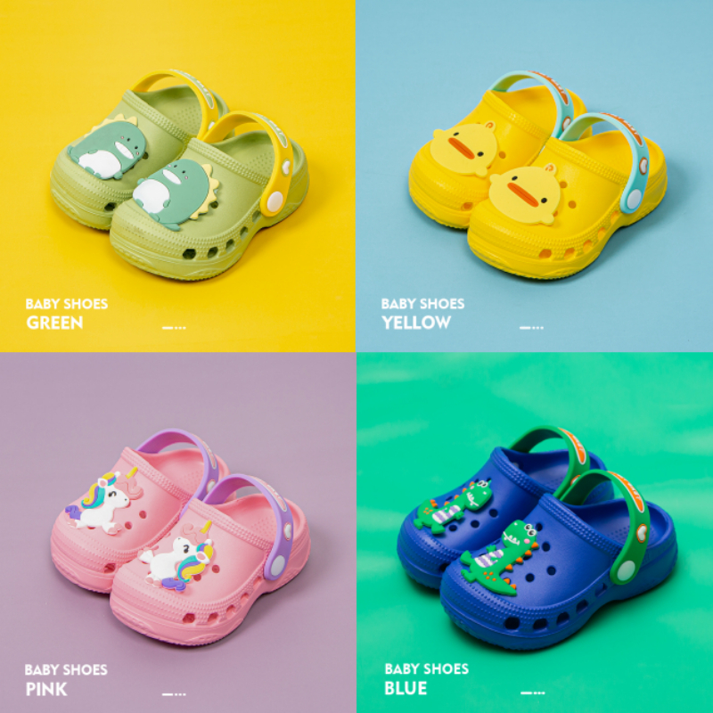 Cheerful Mario 6-18 เดือน หลายสี ลองเท้าเด็ก การ์ตูน พิมพ์ลายมาริโอ้ รองเท้าแตะเ