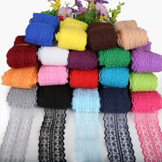 5yard/กระเป๋า 45 มม.ลูกไม้ริบบิ้น Trim ผ้าปักลูกไม้ Trims สําหรับงานแต่งงานตกแต่ง DIY อุปกรณ์เย็บผ้า