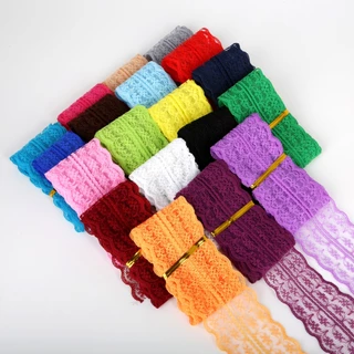 5yard/กระเป๋า 45 มม.ลูกไม้ริบบิ้น Trim ผ้าปักลูกไม้ Trims สําหรับงานแต่งงานตกแต่ง DIY อุปกรณ์เย็บผ้า