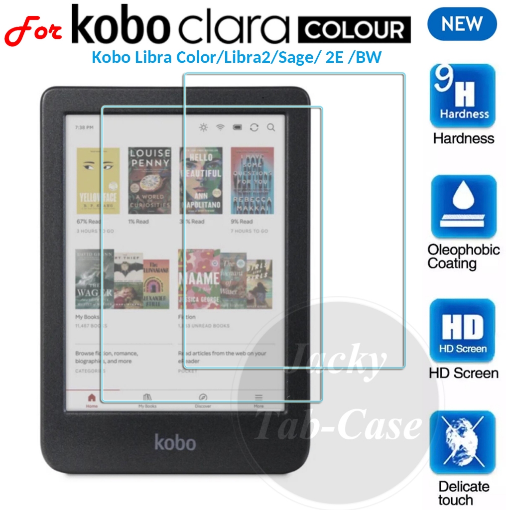 สําหรับ Kobo Clara Color Libra สี 2024 Libra2 H2O Sage 2E BW Nia 6.0 " 7.0 8.0 นิ้ว E-book กระจกนิรภ