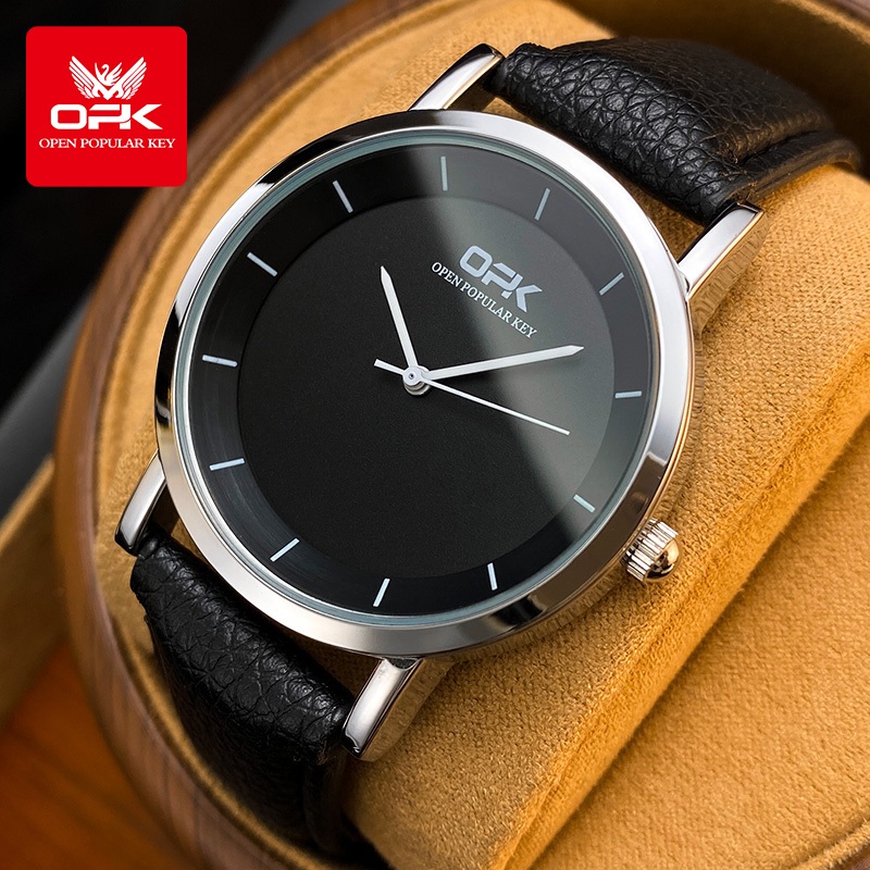 OPK นาฬิกา ผู้ชาย แฟชั่น watch 100% แท้ นาฬิกาข้อมือกันน้ำได้ ควอตซ์ นาฬิกาเข็มข