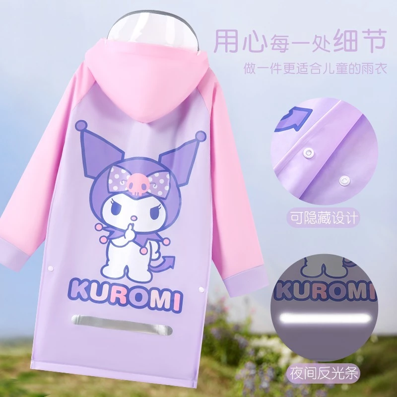 เสื้อกันฝนเด็กผู้หญิง Sanrio Hello Kitty ลายการ์ตูน thumbnail 9