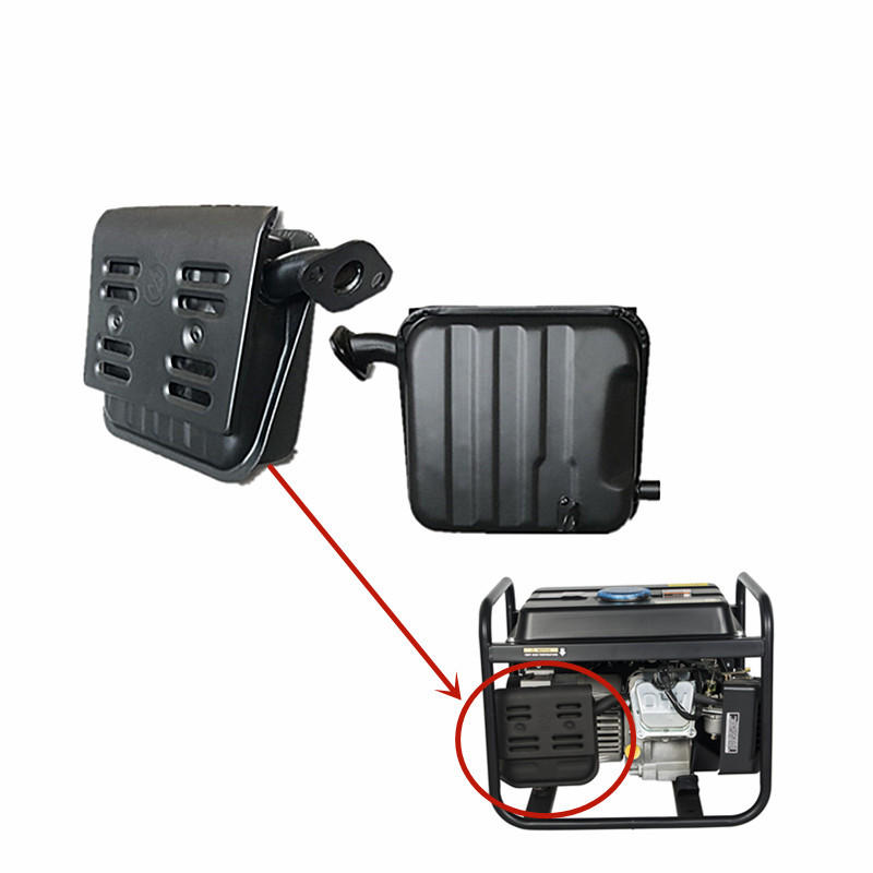 154f ท่อไอเสีย Silencer สําหรับ 152F 156F 1KW 1.5KW GASTOLINE GENERATOR 1500 1800 แนวนอนเครื่องยนต์ท