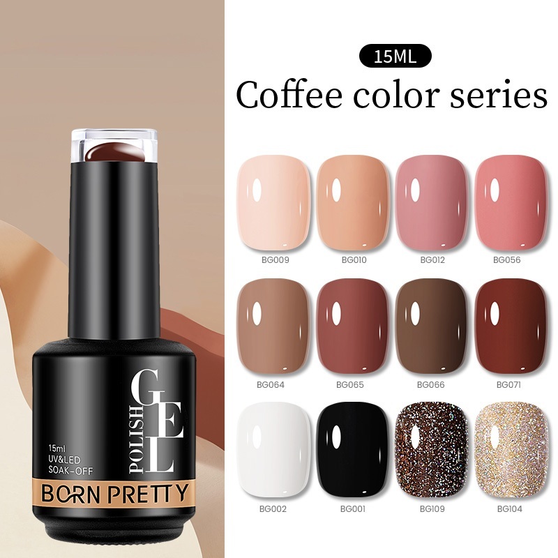 ซื้อ Born PRETTY ยาทาเล็บเจล สีน้ําตาลกาแฟ สีเจลแคนดี้ สีทาเล็บเจล สีเจล ทาเล็บเจล 15 มล.