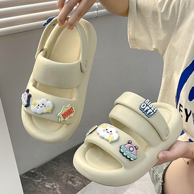 รองเท้าแตะสามสีผู้หญิงน่ารัก รองเท้าแตะผู้หญิง รองเท้าแตะขนมปังผู้หญิง