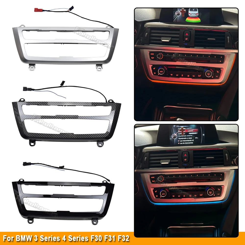 เหมาะสําหรับ BMW 3 4 Series F30 F35 F36 3GT F34 M3 M4 F80 F82 F83 วิทยุตกแต่ง LED Dashboard คอนโซลกล