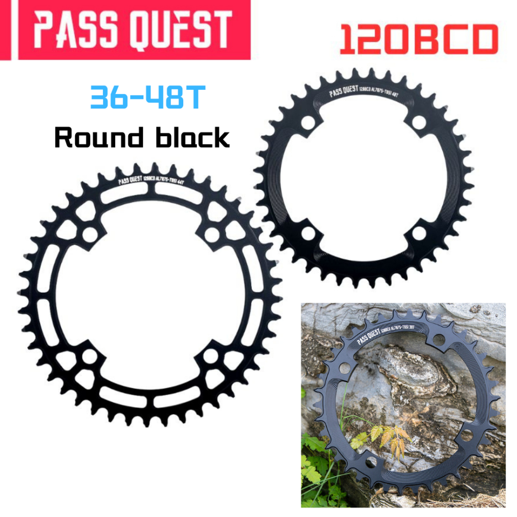 Pass QUEST 120BCD รอบแคบกว้าง Chainring 36T-48T แผนที่จักรยาน Chainwheel Crankset ฟันคุณภาพสูงสําหรับ Sram X7 X9 XX 2X Crank