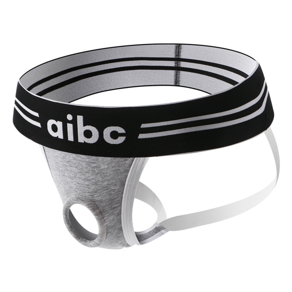 ชุดชั้นในชายเซ็กซี่ Hollow Out Jockstrap Thong เข็มขัดกว้างเป้าซิลิโคน O แหวน G-String กางเกงแนวราบ