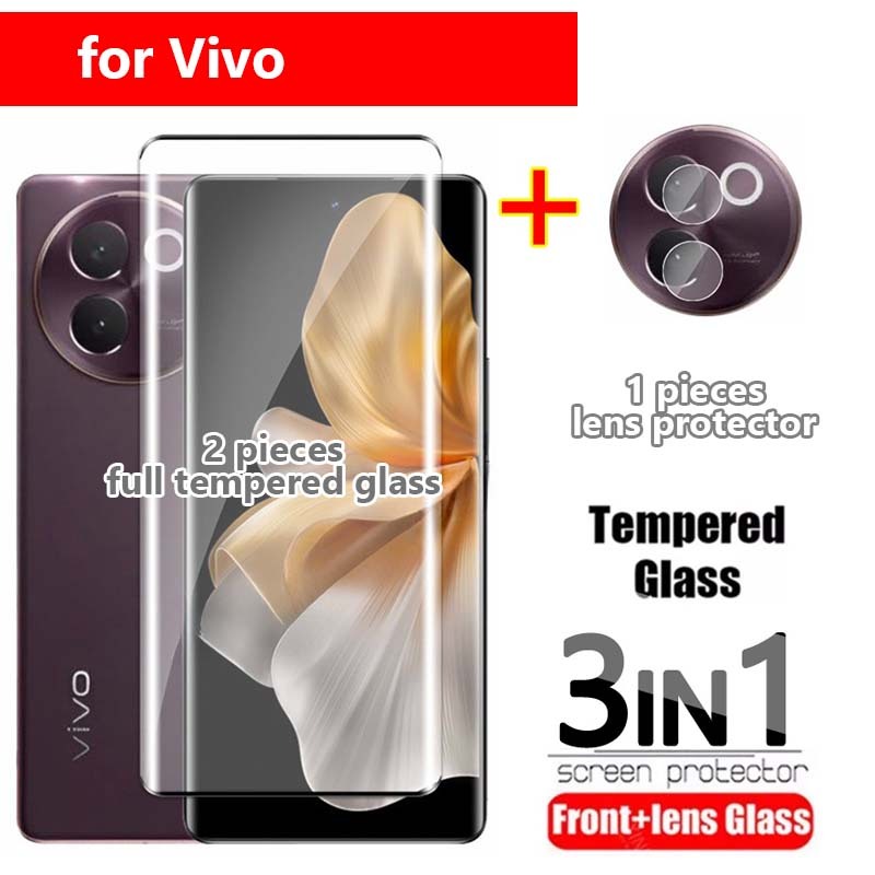 ป ้ องกันหน ้ าจอ Vivo V30e 5G V40 V40Pro V30 V29 V29e V27e V27 V27 PRO 5G กระจกนิรภัยเต ็ ม