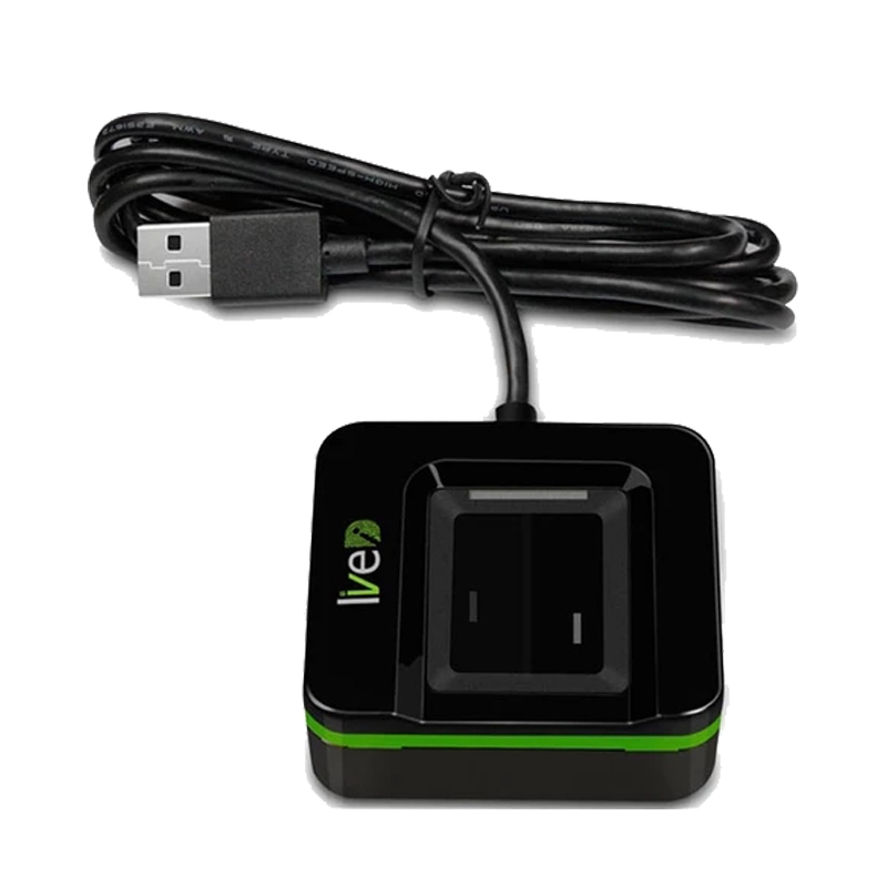 Zk เครื่องอ่านลายนิ้วมือ Live 20R USB Reader เครื่องสแกนลายนิ้วมือ Live ID USB เซ็นเซอร์ลายนิ้วมือ Live20R