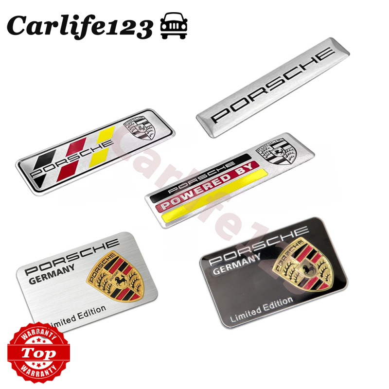 Porsche Paramera 911 สติกเกอร์โลโก้ PORSCHE Cayenne สําหรับติดตกแต่งประตูท้ายรถยนต์