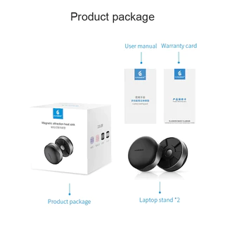 Hagibis ขาตั้งแล็ปท็อปแม่เหล็กแบบพกพา Cooling Pad สําหรับแล็ปท็อป MacBook Cool Ball การกระจายความร้อน Skidproof Pad Cooler ขาตั้ง