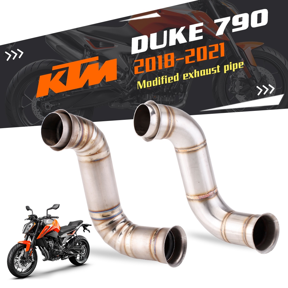 สําหรับ KTM Duke 790 2018 ~ 2020 สําหรับ Duke 890 2020 ~ 2021 รถจักรยานยนต์ไอเสียท่อกลาง Escape Moto