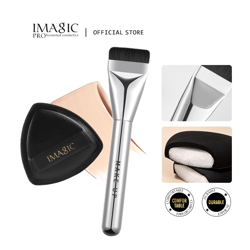 Imagic ชุดเครื ่ องมือแต ่ งหน ้ าแปรงแต ่ งหน ้ ามืออาชีพจับฟองน ้ ําคุณภาพสูงพัฟเครื ่ องมือที ่ ทนทาน