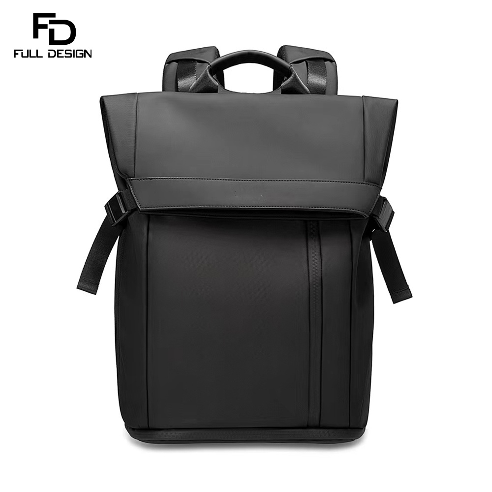 Full DESIGN Young Fashion Travel Backpack กระเป๋าเป้สะพายหลังแล็ปท็อปกันน้ำ 15.6 นิ้ว