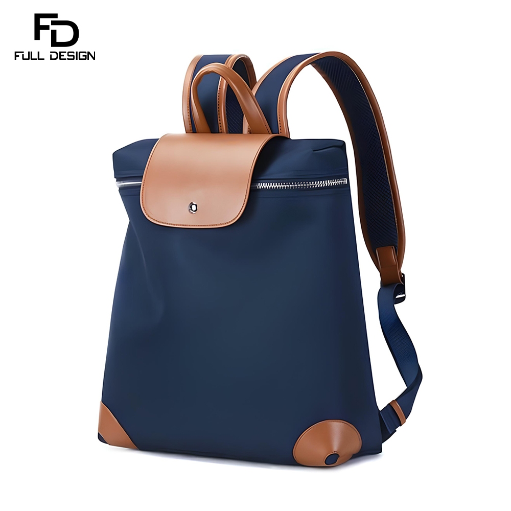 FULL DESIGN กระเป๋าเป้สะพายหลังไนลอนน้ำหนักเบาความจุขนาดใหญ่กันน้ำแล็ปท็อปกระเป๋าเป้สะพายหลังกระเป๋านักเรียนลำลอง