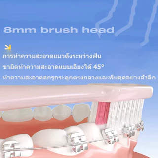 AIRKISS 2 ชิ้น แปรงกระจุก แปรงซอกฟันสําหรับจัดฟัน สําหรับจัด แปรงสีสำหรับคนจัด ฟัน