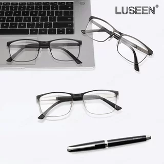 LUSEEN แว่นตาแฟชั่ นแว่นตาโฟโตโครมิก ป้องกันรังสียูวี ป้องกันแสงสีฟ้า สําหรับผู้หญิง และผู้ชาย แว่นตา AG2256