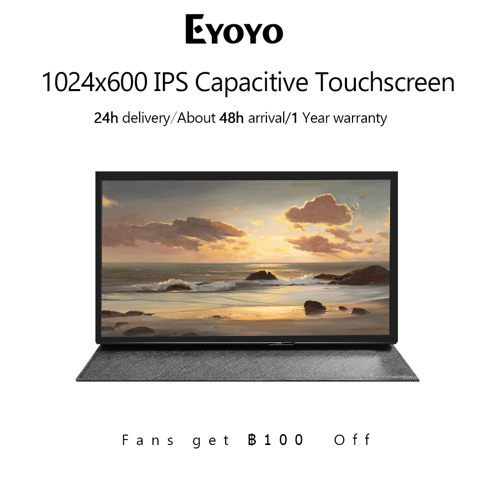 【🔥Limited Time Offer🔥】Eyoyo APROTII 7/10 นิ้วหน้าจอ RasPi, 1024x600 IPS Capacitive Touchscreen RasPi